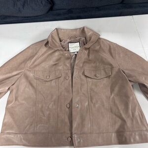 Bagatelle Women's Beige Bomber Jacket